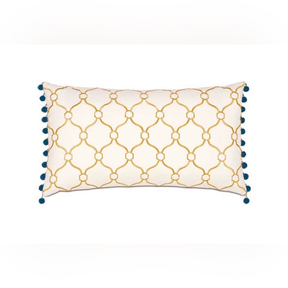 Eastern Accents Theodore Honey Bolster Pillow-New - Picture 4 of 12